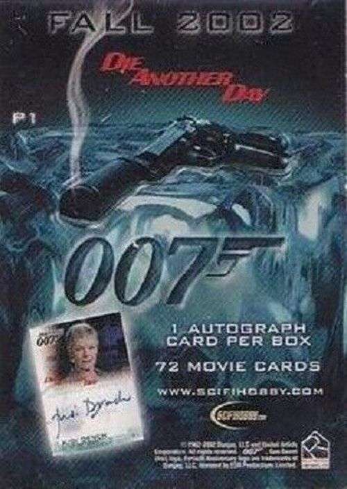 JAMES BOND 007 `DIE ANOTHER DAY` - MOVIE TRADING CARDS - PROMO TRADING CARD