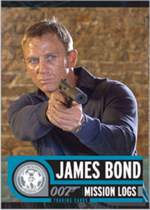 JAMES BOND `MISSION LOGS 2011` - MOVIE TRADING CARDS - PROMO TRADING CARD P1