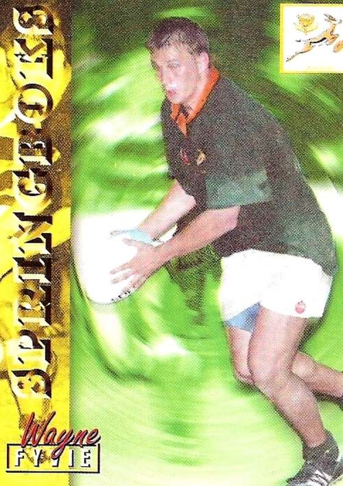 WAYNE FYVIE - RUGBY 1997 COLLECTION by PANINI - `BASE` TRADING CARD 5
