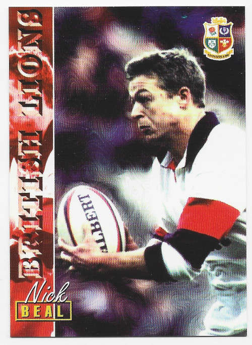 NICK BEAL - RUGBY 1997 COLLECTION by PANINI - VERY RARE `BASE` TRADING CARD 78