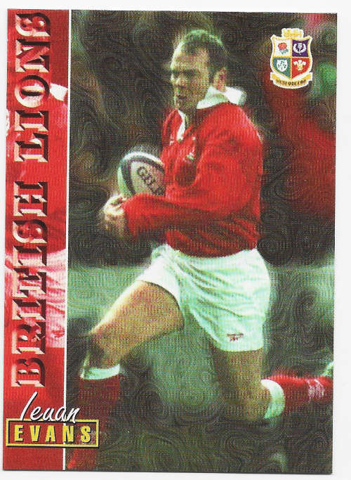 LEUAN EVANS - RUGBY 1997 COLLECTION by PANINI - VERY RARE `BASE` TRADING CARD 81