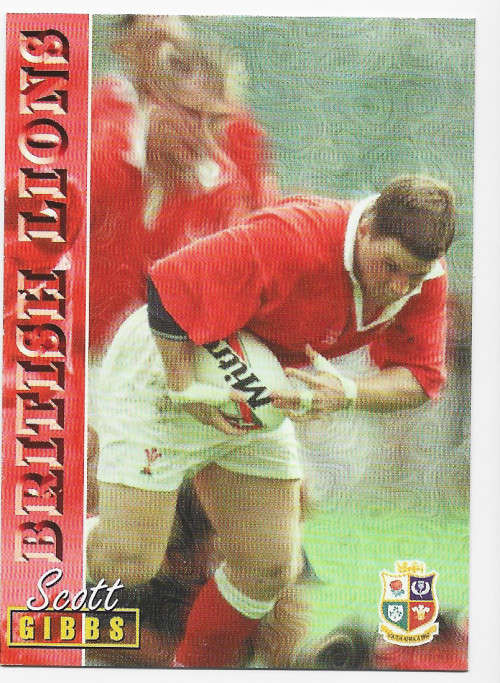 SCOTT GIBBS - RUGBY 1997 COLLECTION by PANINI - VERY RARE `BASE` TRADING CARD 82