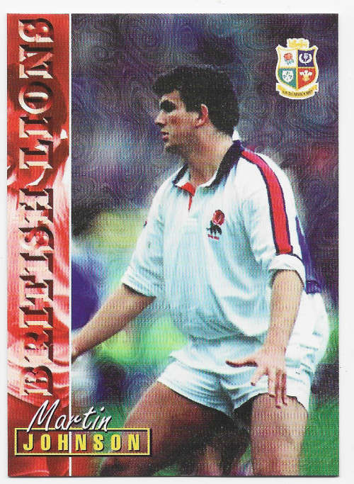MARTIN JOHNSON - RUGBY 1997 COLLECTION by PANINI - VERY RARE `BASE` TRADING CARD 88