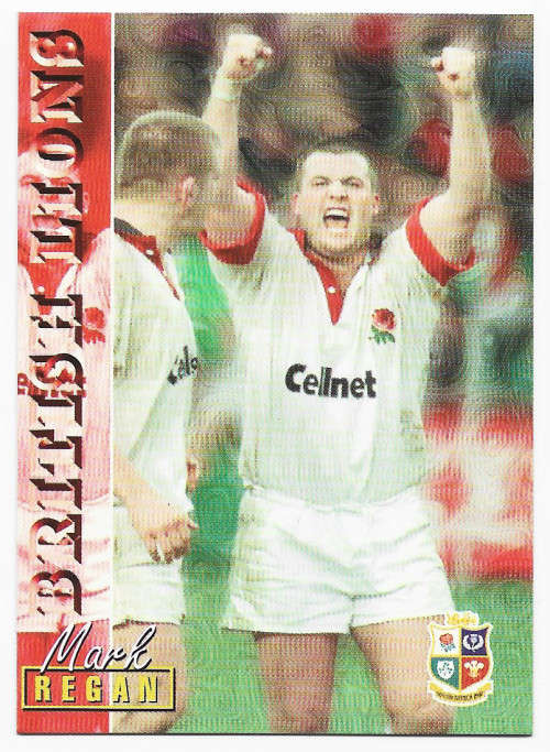 MARK REGAN - RUGBY 1997 COLLECTION by PANINI - VERY RARE `BASE` TRADING CARD 91