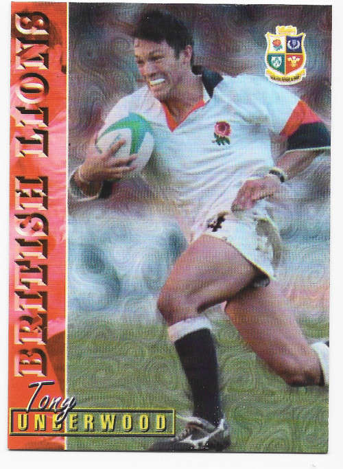 TONY UNDERWOOD - RUGBY 1997 COLLECTION by PANINI - VERY RARE `BASE` TRADING CARD 97