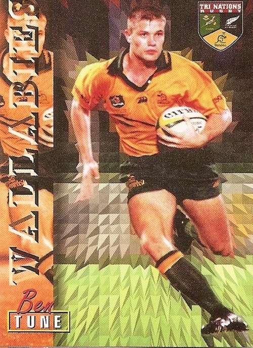 BEN TUNE - RUGBY 1997 COLLECTION by PANINI -  `BASE` TRADING CARD 74