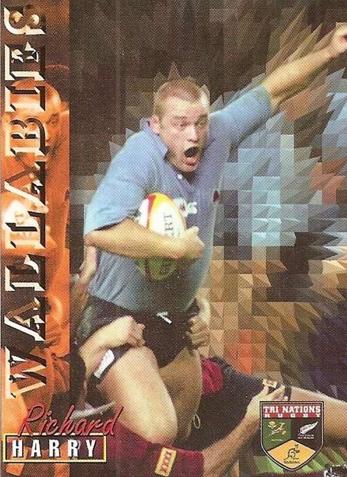 RICHARD HARRY - RUGBY 1997 TRADING CARD  COLLECTION by PANINI -  `BASE` TRADING CARD 62
