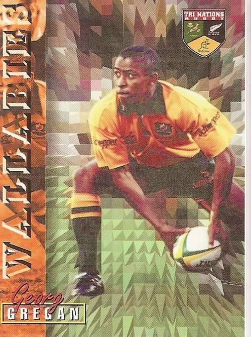 GEORGE GREGAN - RUGBY 1997 TRADING CARD  COLLECTION by PANINI -  `BASE` TRADING CARD 61