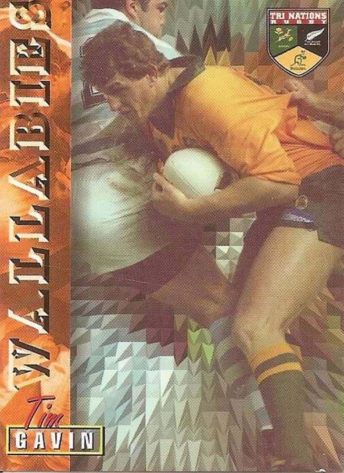 TIM GAVIN - RUGBY 1997 TRADING CARD  COLLECTION by PANINI -  `BASE` TRADING CARD 59