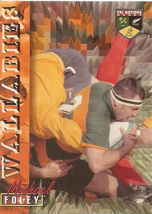 MICHAEL FOLEY - RUGBY 1997 TRADING CARD  COLLECTION by PANINI -  `BASE` TRADING CARD 58