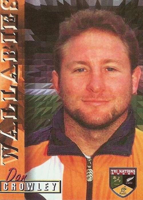 DAN CROWLEY - RUGBY 1997 TRADING CARD  COLLECTION by PANINI -  `BASE` TRADING CARD 55