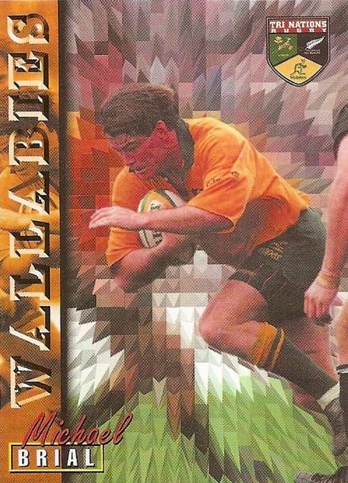 MICHAEL BRIAL - RUGBY 1997 TRADING CARD  COLLECTION by PANINI - `BASE` TRADING CARD 52