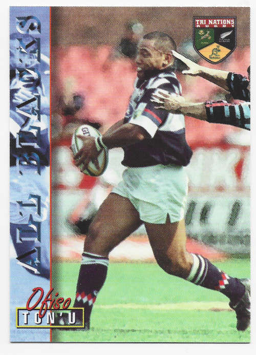 OFISO TONU`U - RUGBY 1997 COLLECTION by PANINI - VERY RARE `BASE` TRADING CARD 49