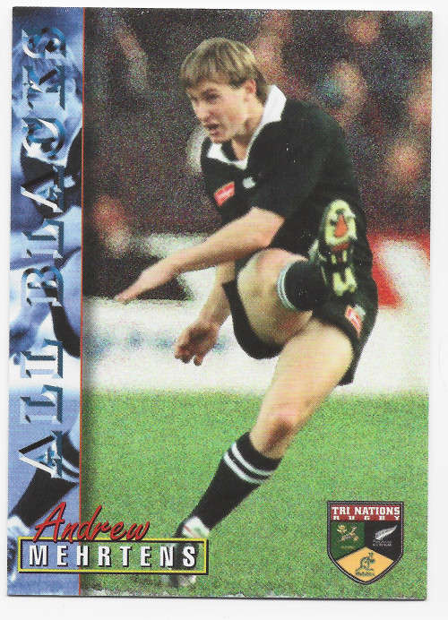 ANDREW MEHRTENS - RUGBY 1997 COLLECTION by PANINI - VERY RARE `BASE` TRADING CARD 44