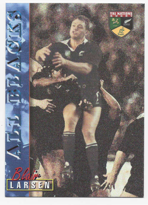 BLAIR LARSEN - RUGBY 1997 COLLECTION by PANINI - VERY RARE `BASE` TRADING CARD 40