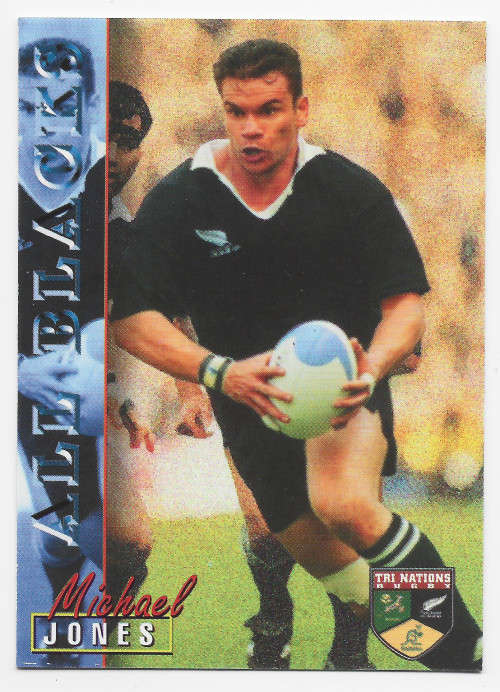 MICHAEL JONES - RUGBY 1997 COLLECTION by PANINI - VERY RARE `BASE` TRADING CARD 38