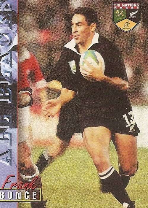 FRANK BUNCE - RUGBY 1997 COLLECTION by PANINI - VERY RARE `BASE` TRADING CARD 31