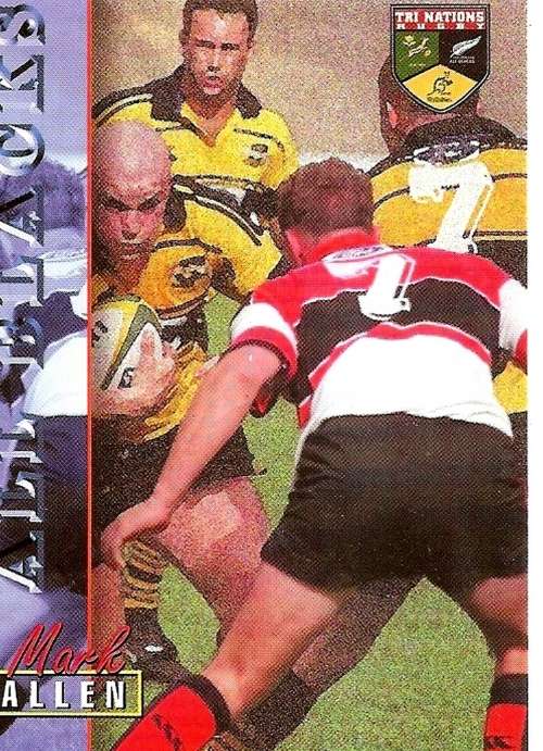 MARK ALLEN - RUGBY 1997 COLLECTION by PANINI - VERY RARE `BASE` TRADING CARD 26