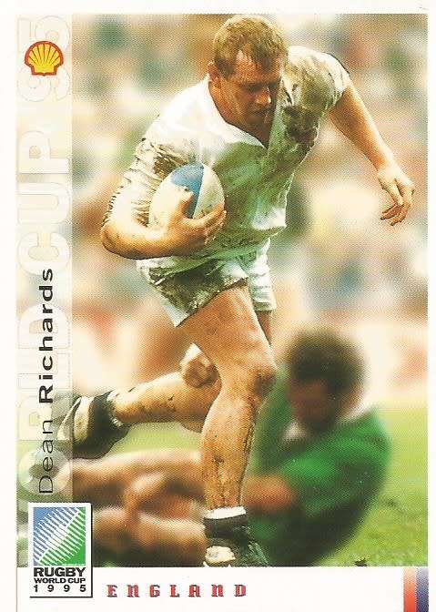 DEAN RICHARDS - SPORTS DECK `RUGBY WORLD CUP 95` -  BASE TRADING CARD 37