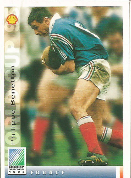 PHILIPPE BENETTON - SPORTS DECK `RUGBY WORLD CUP 95` -  BASE TRADING CARD 71