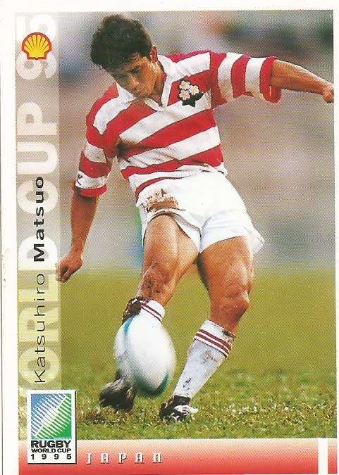 KATSUHIRO MATSUO - SPORTS DECK `RUGBY WORLD CUP 95` -  BASE TRADING CARD 137