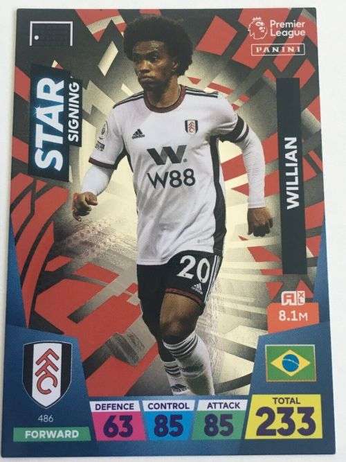 WILLIAM - PANINI  English Premier League 2022/23 - `STAR SIGNING` TRADING CARD 486