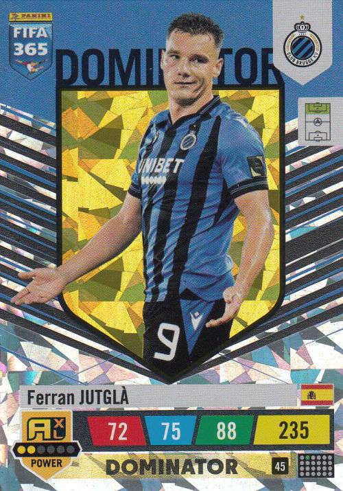 FERRAN JUTGLA  - PANINI `FIFA 365 COLLECTION` 2023 - `DOMINATOR` FOIL TRADING CARD 45