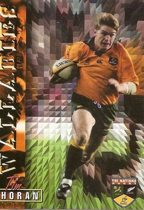 TIM HORAN - RUGBY 1997 COLLECTION by PANINI - RARE `BASE` TRADING CARD 64
