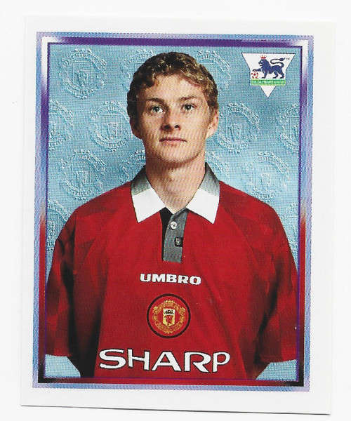 OLE GUNNAR SOLSKJAER - MERLIN Premier League Sticker collection 1998 - RARE `STICKER` 357