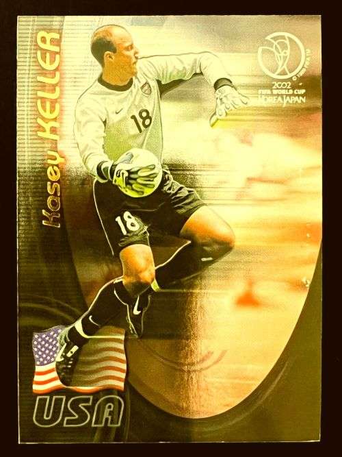 KASEY KELLER (USA) - PANINI `FIFA WORLD CUP 2002`KOREA - RARE`FOIL` TRADING CARD U22