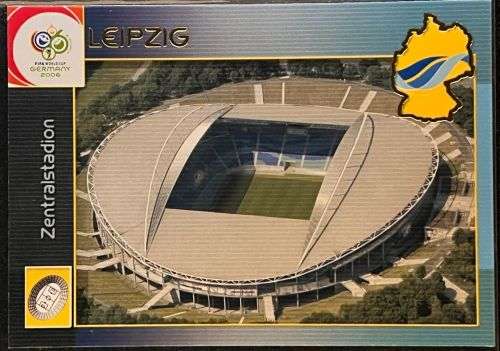 LEIPZIG - PANINI `WORLD CUP 2006 GERMANY` PREMIUM  - RARE `STADIUM` TRADING CARD 200