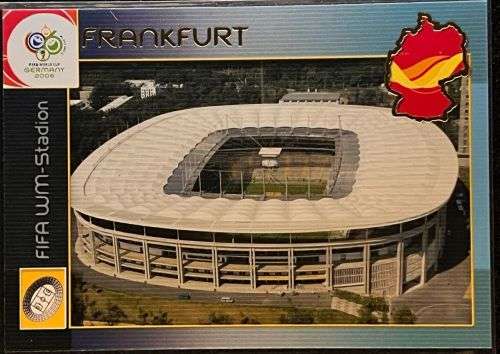 FRANKFURT - PANINI `WORLD CUP 2006 GERMANY` PREMIUM  - RARE `STADIUM` TRADING CARD 194