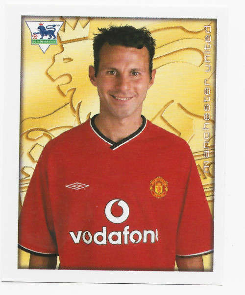 RYAN GIGGS - MERLIN Premier League Sticker collection 2001 - RARE `STICKER` 177