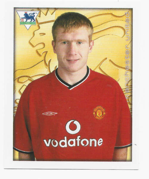 PAUL SCHOLES - MERLIN Premier League Sticker collection 2001 - RARE `STICKER` 178