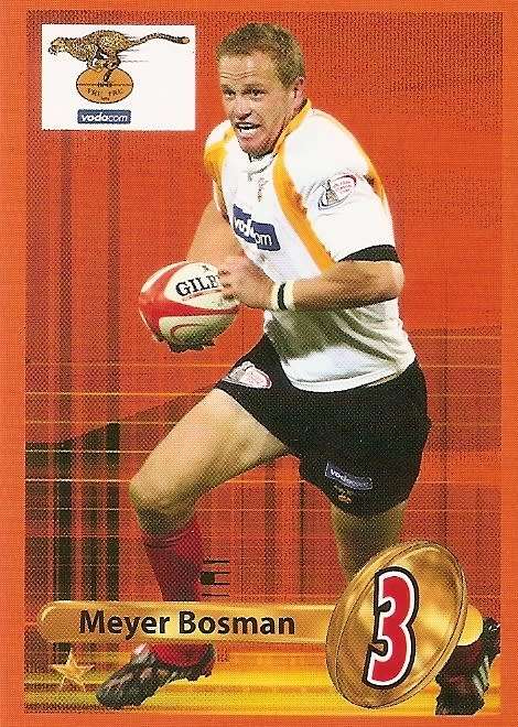 MEYER BOSMAN (Cheetah`s) - BIG BALL RUGBY COLLECTION  2009 - BASE TRADING CARD