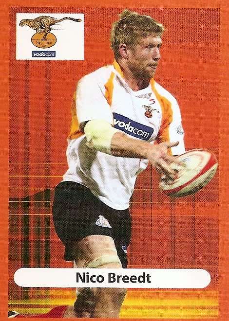NICO BREEDT (Cheetah`s) - BIG BALL RUGBY COLLECTION  2009 - BASE TRADING CARD