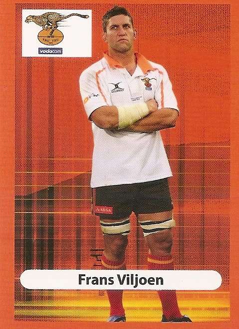 FRANS VILJOEN (Cheetah`s) - BIG BALL RUGBY COLLECTION  2009 - BASE TRADING CARD
