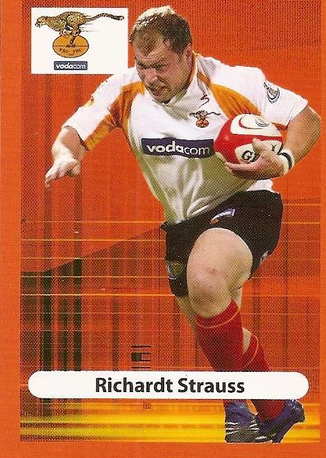 RICHARD STRAUSS (Cheetah`s) - BIG BALL RUGBY COLLECTION  2009 - BASE TRADING CARD