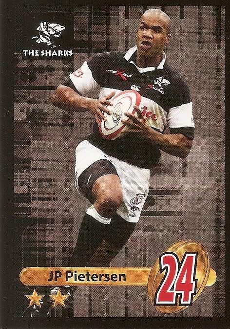 JP PIETERSEN (Shark) - BIG BALL RUGBY COLLECTION  2009 - BASE TRADING CARD