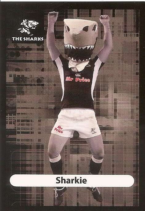 SHARKS - BIG BALL RUGBY COLLECTION  2009 - `MASCOT` BASE TRADING CARD