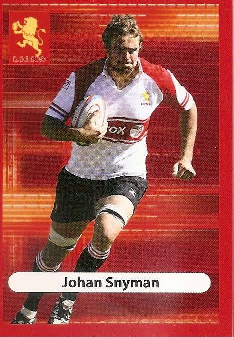 JOHAN SNYMAN (Lions) - BIG BALL RUGBY COLLECTION  2009 -  BASE TRADING CARD