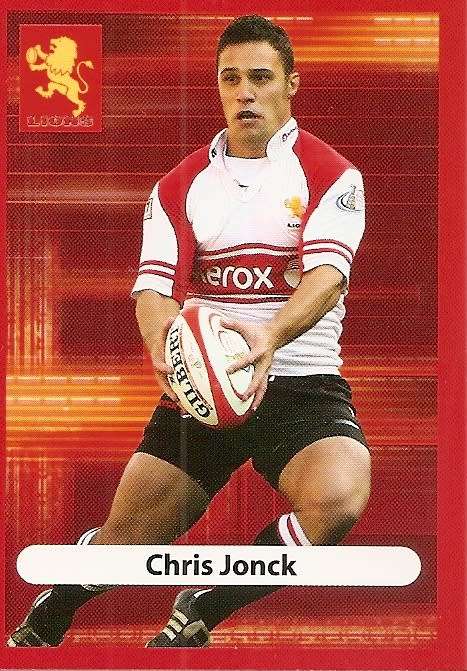 CHRIS JONCK (Lions) - BIG BALL RUGBY COLLECTION  2009 -  BASE TRADING CARD