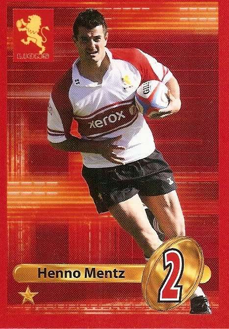 HENNO MENTZ (Lions) - BIG BALL RUGBY COLLECTION  2009 -  BASE TRADING CARD