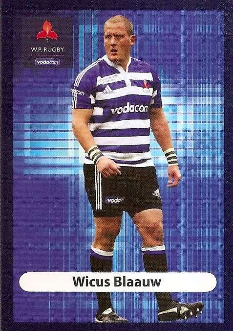 WICUS BLAAUW (Stormers) - BIG BALL RUGBY COLLECTION  2009 -  BASE TRADING CARD