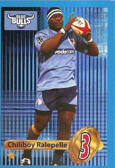 CHILIBOY RALEPELLE (Bulls) - BIG BALL RUGBY COLLECTION  2009 -  BASE TRADING CARD