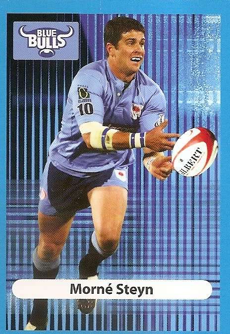 MORNE STEYN (Bulls) - BIG BALL RUGBY COLLECTION  2009 -  ROOKIE BASE TRADING CARD