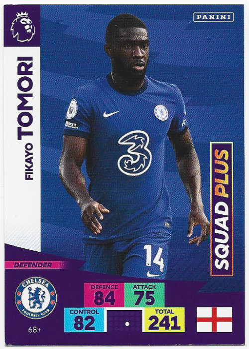 F. TOMORI (Saints) - EPL ADRENALYN `PLUS` 2020/2021 - `SQUAD PLUS` TRADING CARD