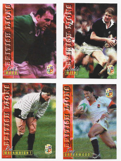 BRITISH LIONS - PANINI RUGBY CARD COLLECTION 1997 - Complete Set of 31 Trading Cards - 6 Signed card