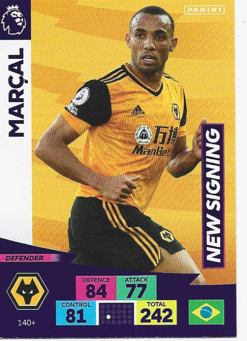 MARCAL (Wolves) - EPL ADRENALYN `PLUS` 2020/2021 - `NEW SIGNING` TRADING CARD
