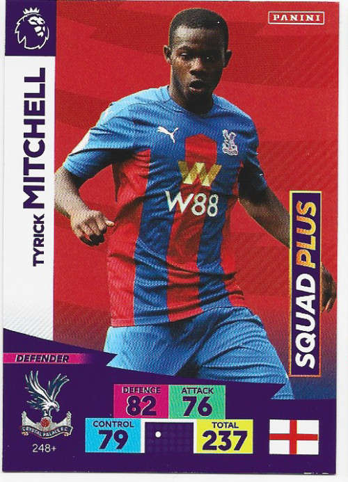TYRICK MITCHELL (Crystal Palace) - EPL ADRENALYN `PLUS` 2020/2021 - `NEW SIGNING` TRADING CARD